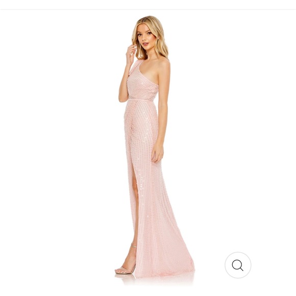 Mac Duggal Pink Pearl Gown - Picture 5 of 8